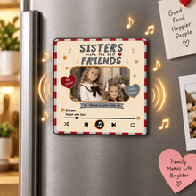 Load image into Gallery viewer, Personalized Acrylic Music Magnet Custom Sibling Gift

