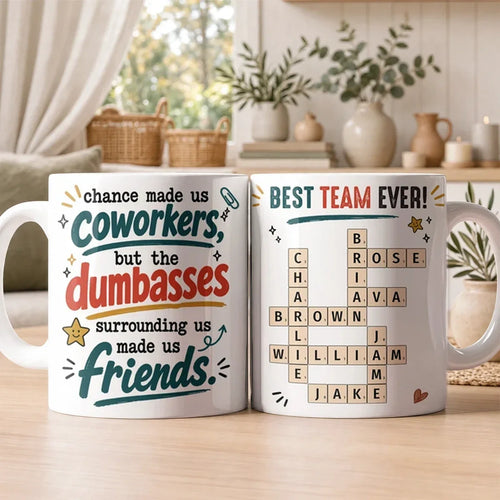Funny Personalized Mug with Coworker Quote Gift for Friend