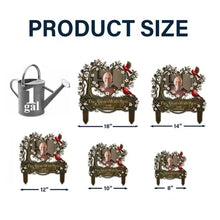 Load image into Gallery viewer, Personalized Metal Garden Stake with Cardinals for Sympathy Gift
