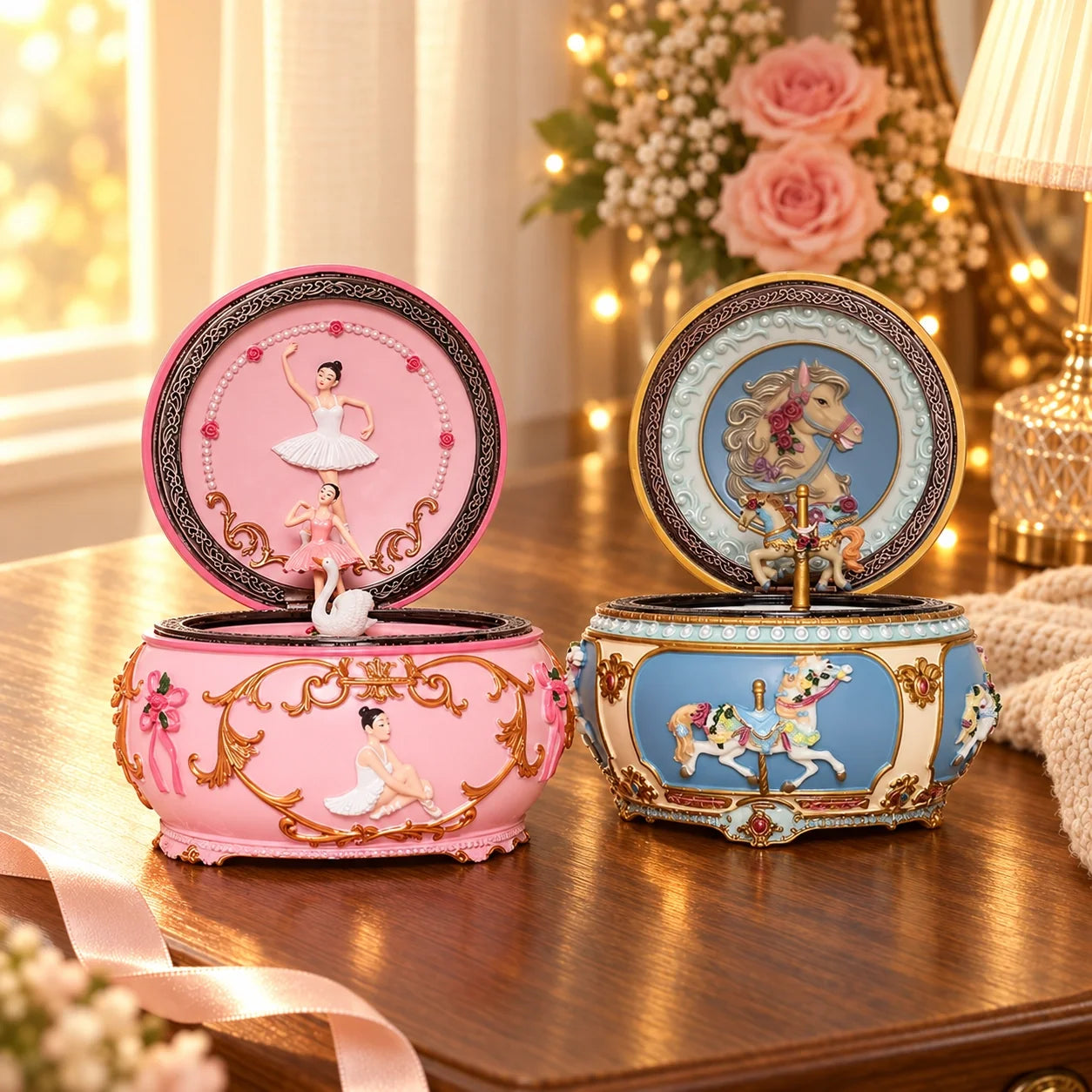Personalized Ballerina Music Box Gift for Girls, Daughter, Ballet Lovers