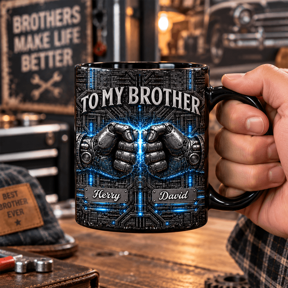 Personalized Full Color Mug Custom Name Gift for Brother