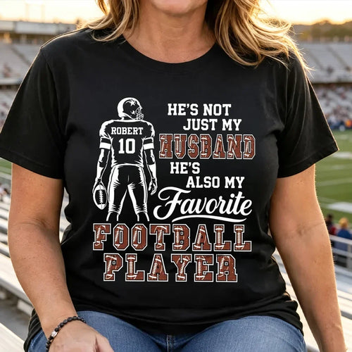 Personalized Classic Tee My Favorite Football Player Gift for Wife