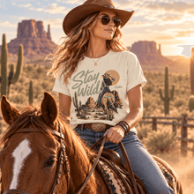 Load image into Gallery viewer, Personalized Cowgirl T-Shirt Custom Horse Gift for Horse Lovers
