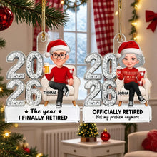 Load image into Gallery viewer, Personalized Acrylic Retirement Ornament Funny Gift for Coworker
