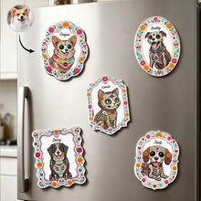 Load image into Gallery viewer, Personalized Acrylic Magnet Colorful Pet Art Gift for Dog Cat Lovers
