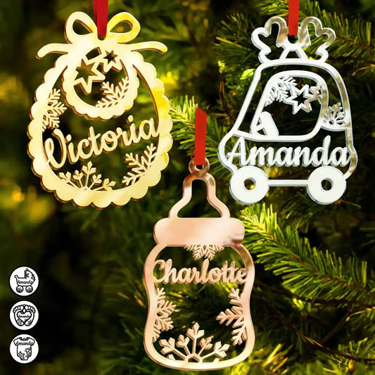 Celebrate the Joy of Christmas – Personalized DIY Mirror Acrylic Ornament – Gift for Kids Mirror Acrylic Ornament MagicInPrints
