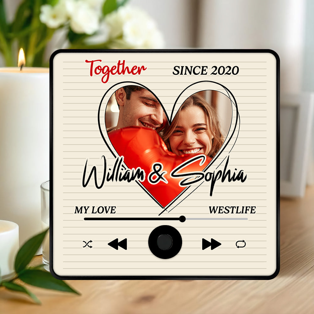 Custom Music Fridge Magnet for Couples – Perfect Personalized Valentine’s Day Gifts Fridge Magnet PopCulturePrints