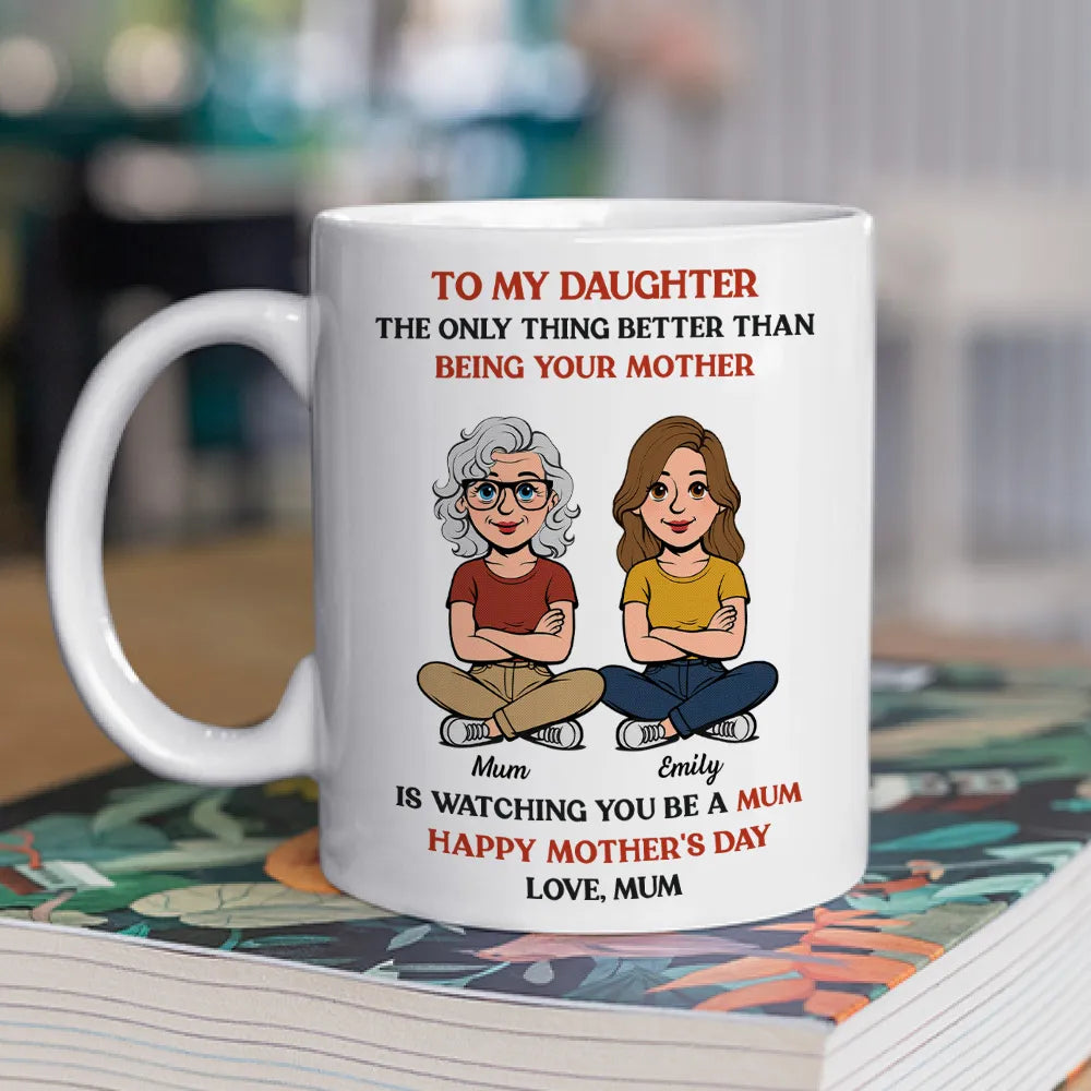 Personalized Mother's Day Mug for Daughter - Heartfelt Gift from Mom Cup MagicInPrints