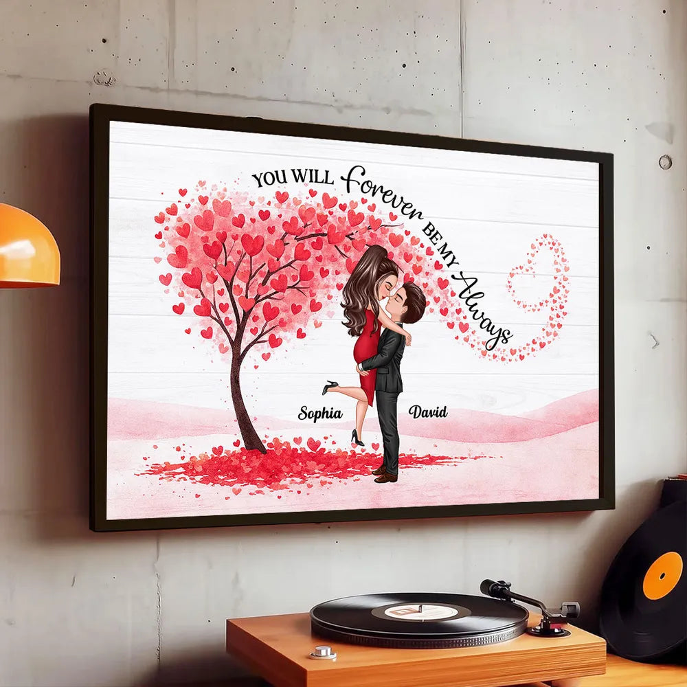 Personalized Romantic Couple Wall Art for Lovers - Anniversary Gift Poster or Canvas MagicInPrints