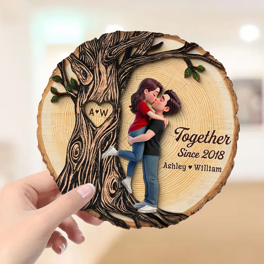 Personalized Couple Wooden Plaque for Anniversary - Romantic Home Decor Plaque MagicInPrints