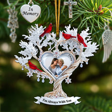 Load image into Gallery viewer, In Memory - Cardinal Memory Custom Photo Ornament - Personalized Memorial Gift for Loved Ones Ornament MagicInPrints
