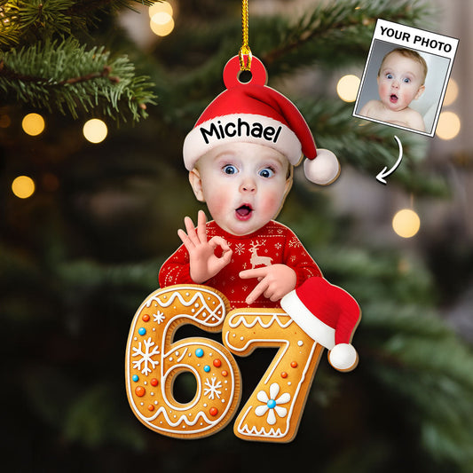 Personalized Baby Photo Christmas Ornament for Family - Holiday Keepsake Ornament MagicInPrints