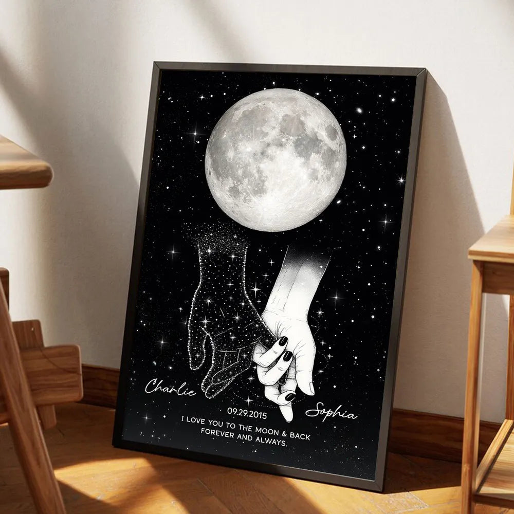Personalized Star Map Canvas Art for Couples - Romantic Gift Poster or Canvas MagicInPrints