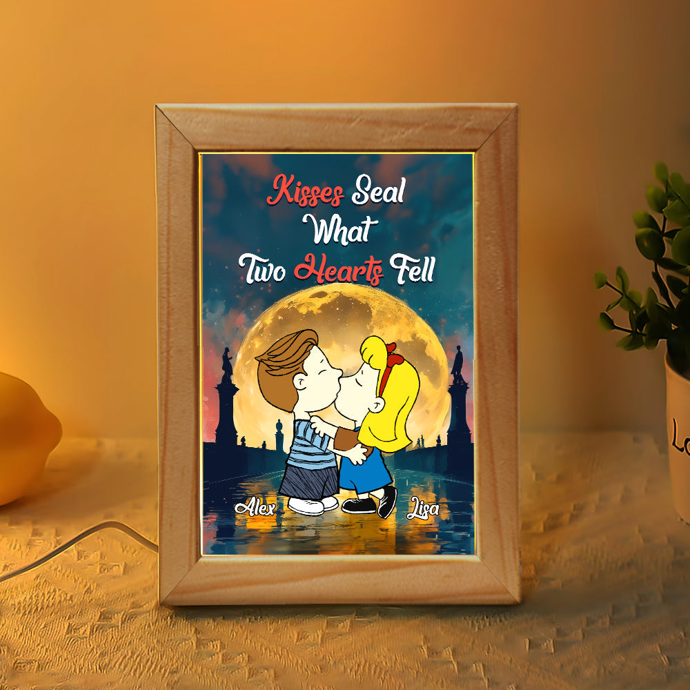 Custom Cartoon Couple Light Frame – Perfect Personalized Gift for Couples Light Picture Frame PopCulturePrints