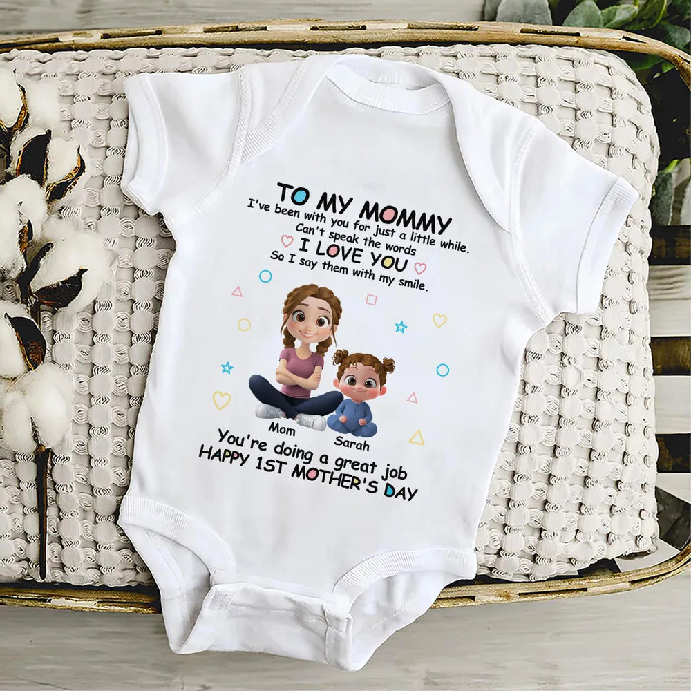 Personalized Baby Onesie for New Moms - First Mother's Day Gift Cloth MagicInPrints