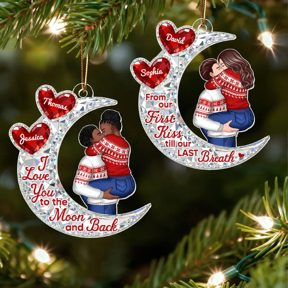 Personalized Couples Christmas Ornament - Romantic Gift for Holidays Ornament MagicInPrints