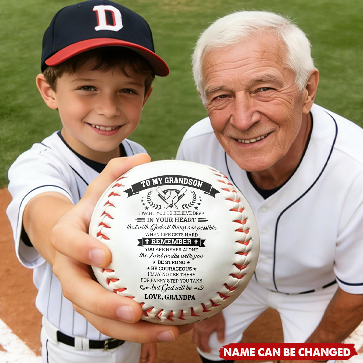Personalized Baseball Gift for Grandson - Sentimental Keepsake from Grandma or Grandpa Sports MagicInPrints
