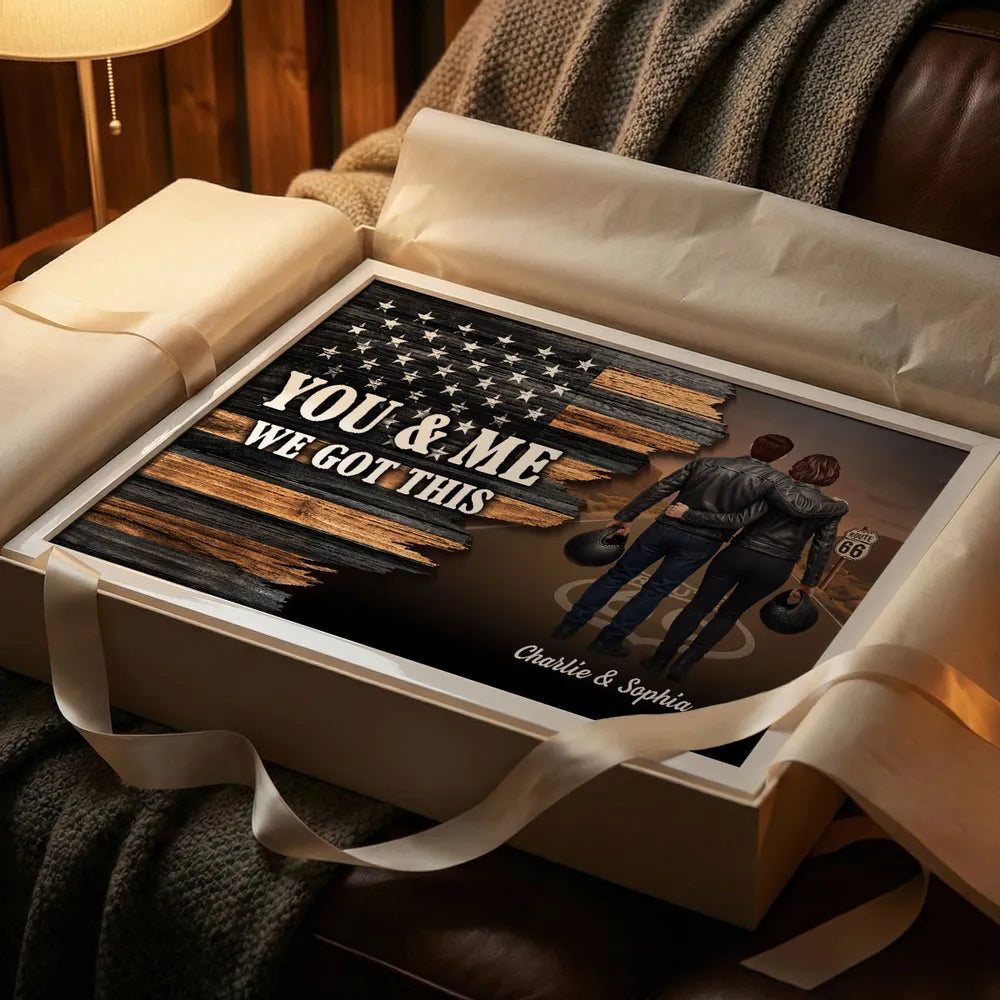Custom Motorcycle Couple Print for Partners - Riding Partners Since 2020 Poster or Canvas MagicInPrints