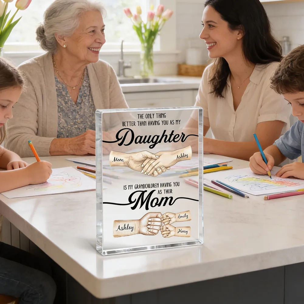 Personalized Acrylic Plaque for Mom and Daughter - Sentimental Gift for Mother's Day Plaque MagicInPrints
