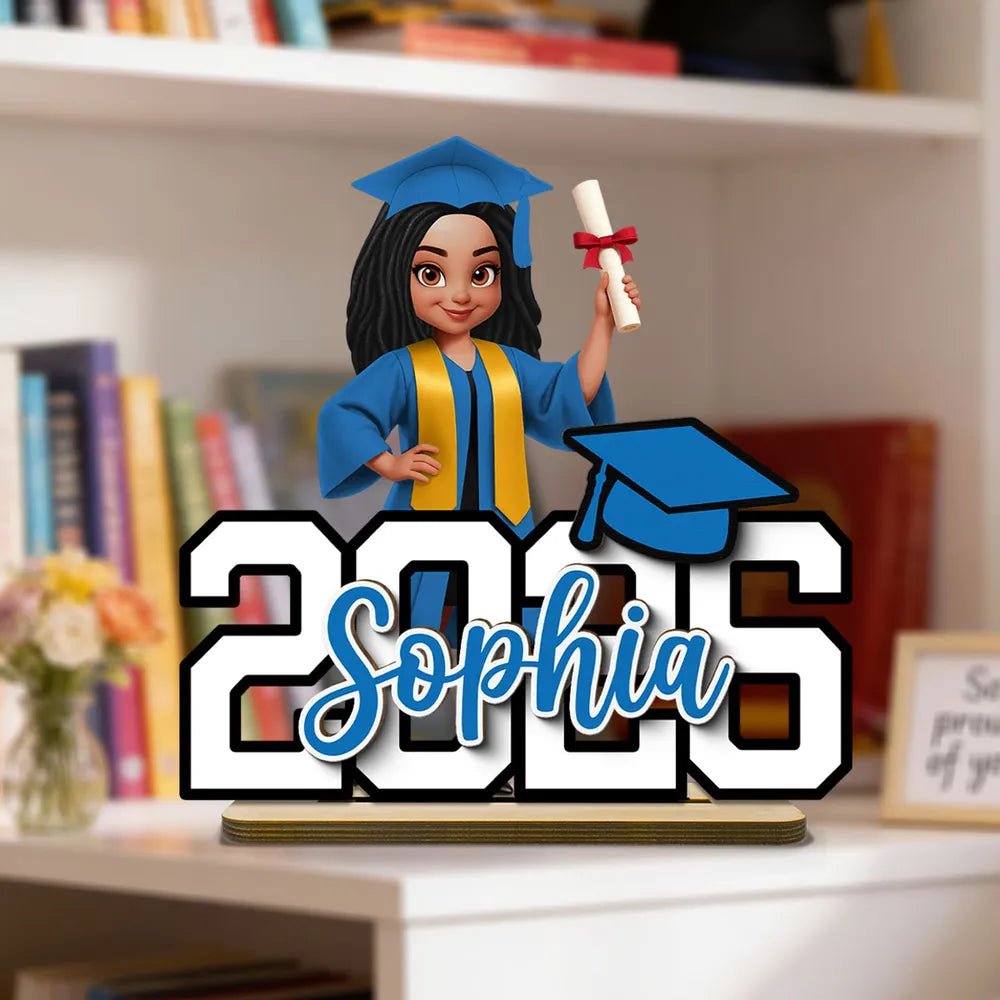 Custom Graduation Plaque for Graduates with Name and Year - Perfect for Graduation Gift Plaque MagicInPrints