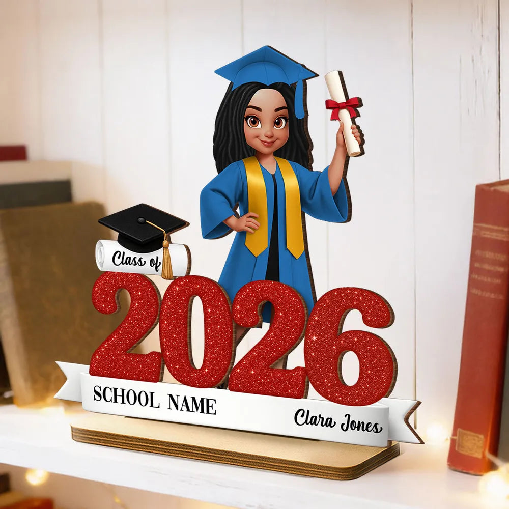 Custom Graduation Figurine Class of 2026 for Students - Personalized Keepsake Gift Plaque MagicInPrints