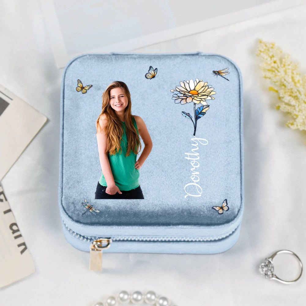 Personalized Photo Jewelry Box for Girls with Name and Image - Perfect Gift for Birthdays Jewelry MagicInPrints
