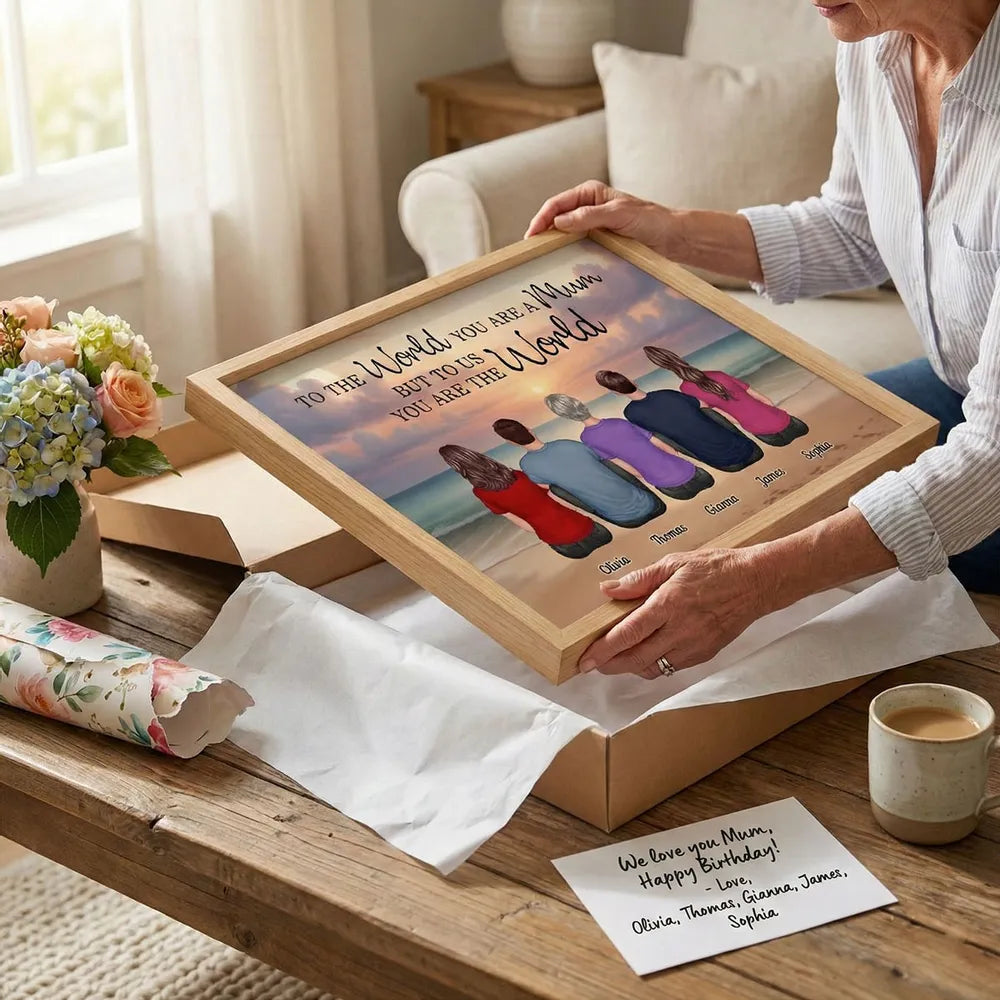 Personalized Family Canvas Print for Mom - Sentimental Gift for Mother's Day Poster or Canvas MagicInPrints