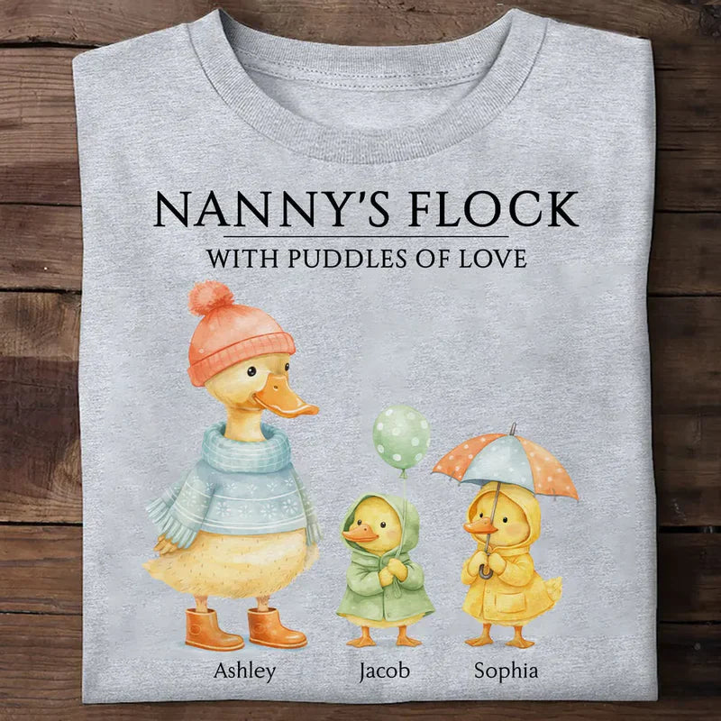Personalized Family Duck T-Shirt for Grandma - Cute Gift Cloth MagicInPrints