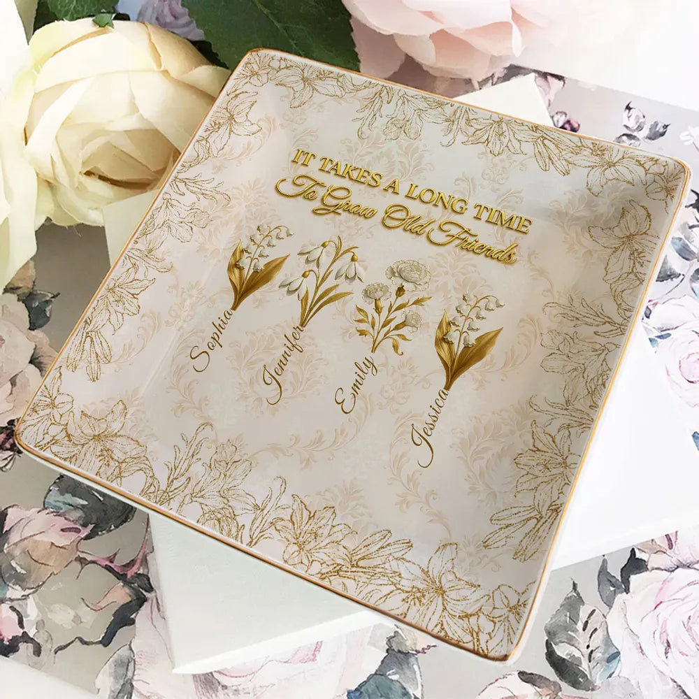 Personalized Friendship Ceramic Plate for Friends - Sentimental Keepsake Gift Jewelry MagicInPrints