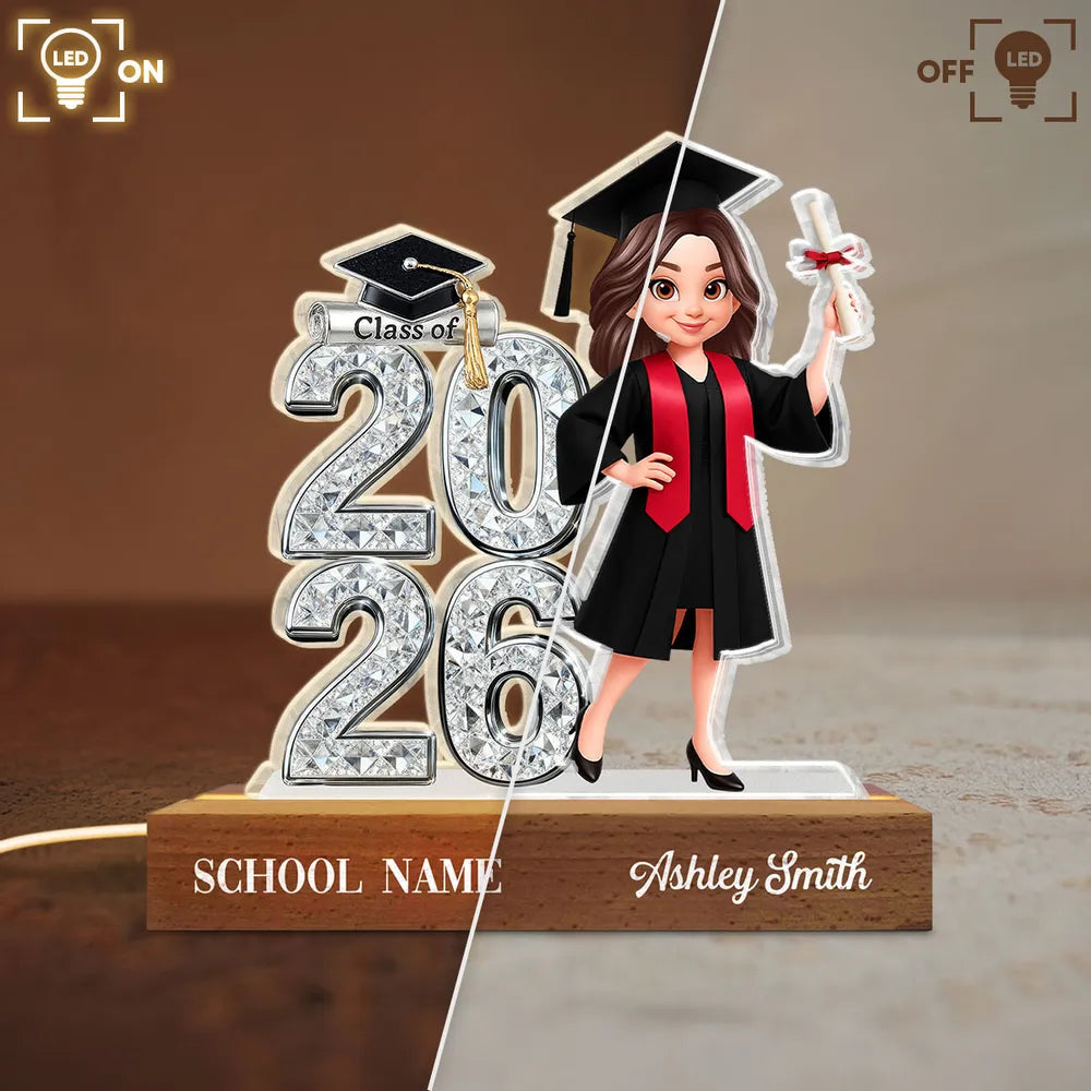 Custom Graduation Figurine for Class of 2026 - Personalized Gift for Graduates Plaque MagicInPrints