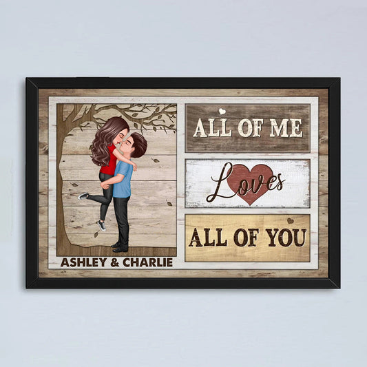 Personalized Romantic Canvas Print for Couples with Custom Names - Anniversary or Wedding Gift Other MagicInPrints
