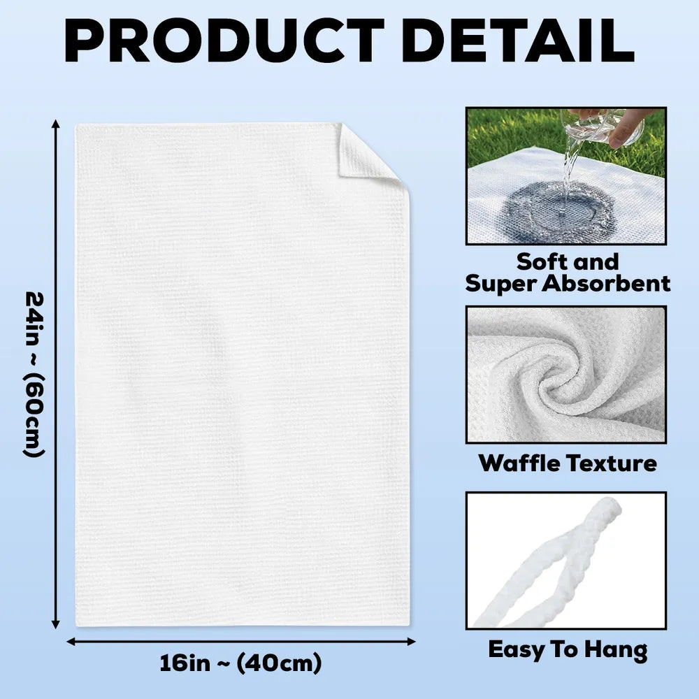 Personalized Christmas Kitchen Towel Decor Unique Family Gift