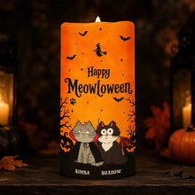 Load image into Gallery viewer, Personalized Flameless LED Candle Custom Cat Art Gift for Cat Mom
