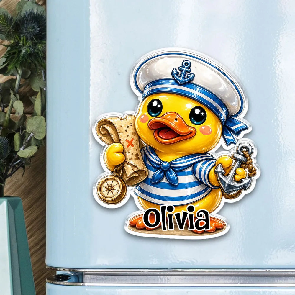 Personalized Acrylic Duck Magnet Cute Gift for Duck Fans