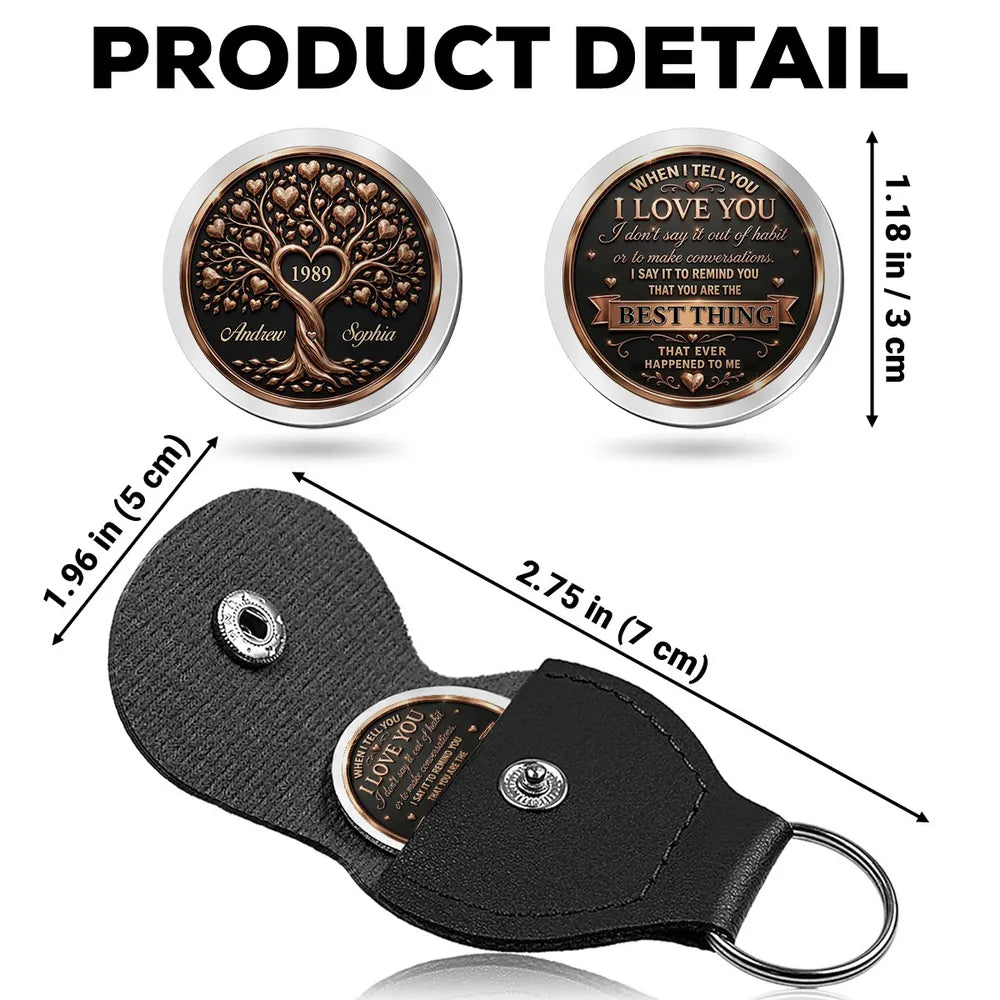 Personalized Pocket Hug Keychain Romantic Gift for Partner