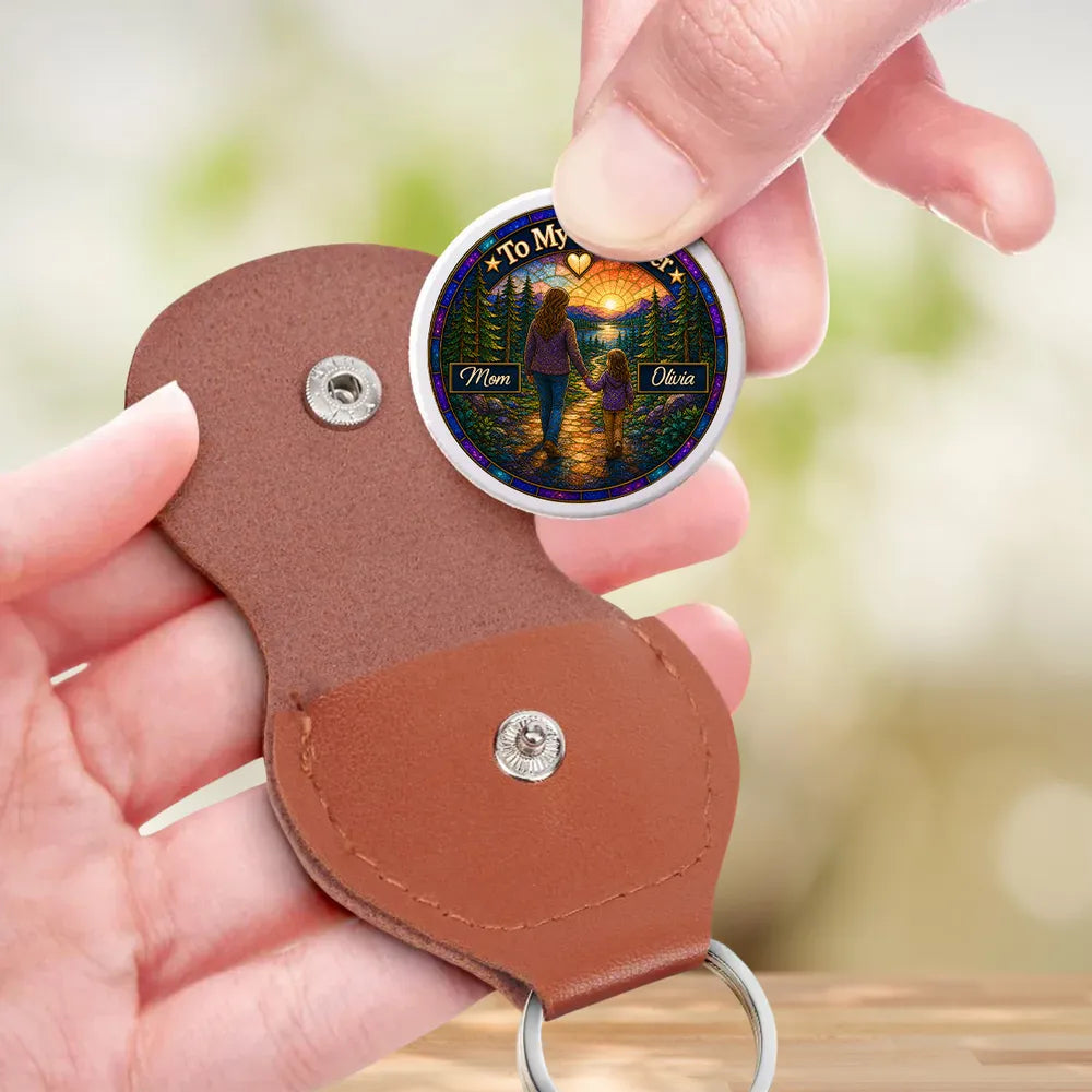 Personalized Pocket Hug Keychain for Son, Father & Son Gift