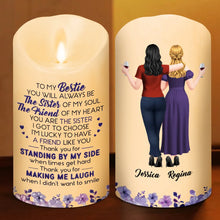 Load image into Gallery viewer, Personalized Flameless LED Candle with Soul Sister Quote Gift for Friend
