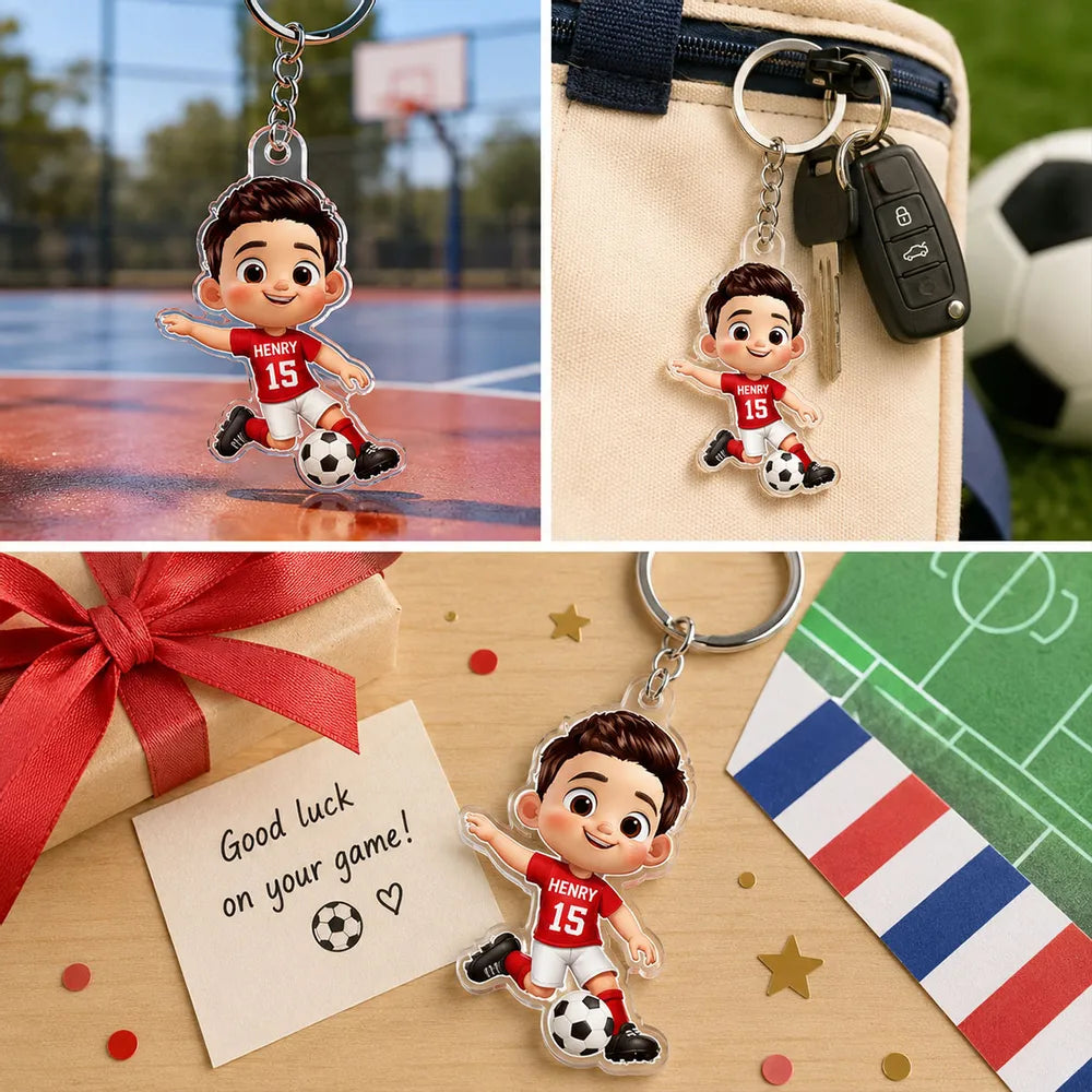 Personalized Acrylic Keychain for Student Athletes | Gift for Sports Fans