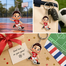 Load image into Gallery viewer, Personalized Acrylic Keychain for Student Athletes | Gift for Sports Fans
