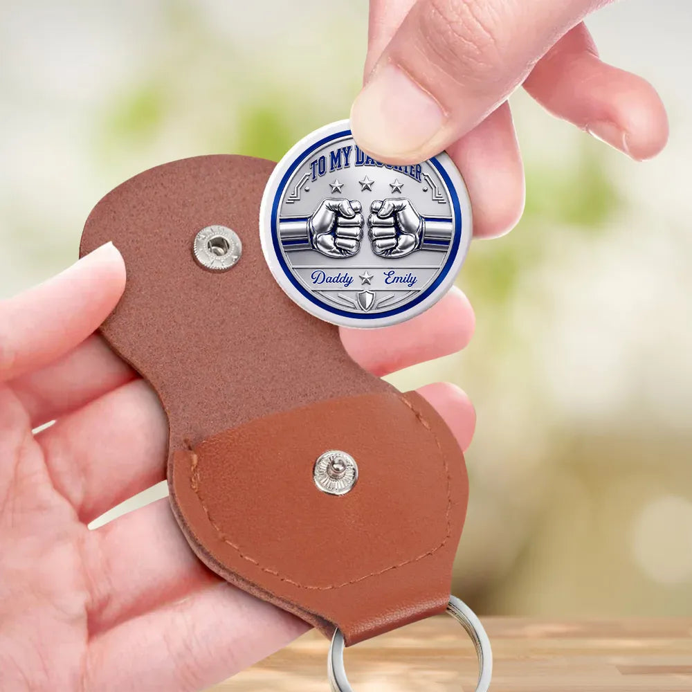Personalized Pocket Hug Keychain Custom Message Gift for Son