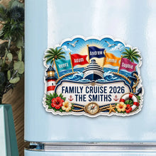 Load image into Gallery viewer, Personalized Acrylic Magnet Family Cruise Gift for Travelers
