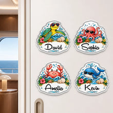 Load image into Gallery viewer, Personalized Acrylic Ocean Magnet Cute Beach Decor Gift for Kids
