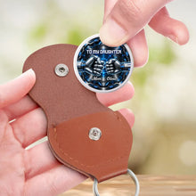 Load image into Gallery viewer, Personalized Pocket Hug Keychain Custom Gift for Son Dad
