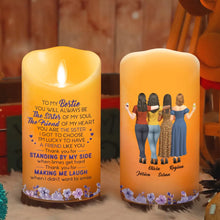 Load image into Gallery viewer, Personalized Flameless LED Candle with Soul Sister Quote Gift for Friend
