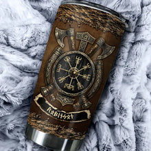Load image into Gallery viewer, Personalized Insulated Travel Tumbler Viking Axes Gift for Coffee Lovers
