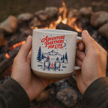 Load image into Gallery viewer, Personalized Adventure Pottery Mug Custom Camping Gift for Couple
