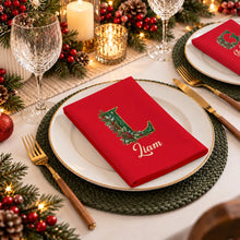 Load image into Gallery viewer, Personalized Cotton Napkin Christmas Gift for Family Gatherings
