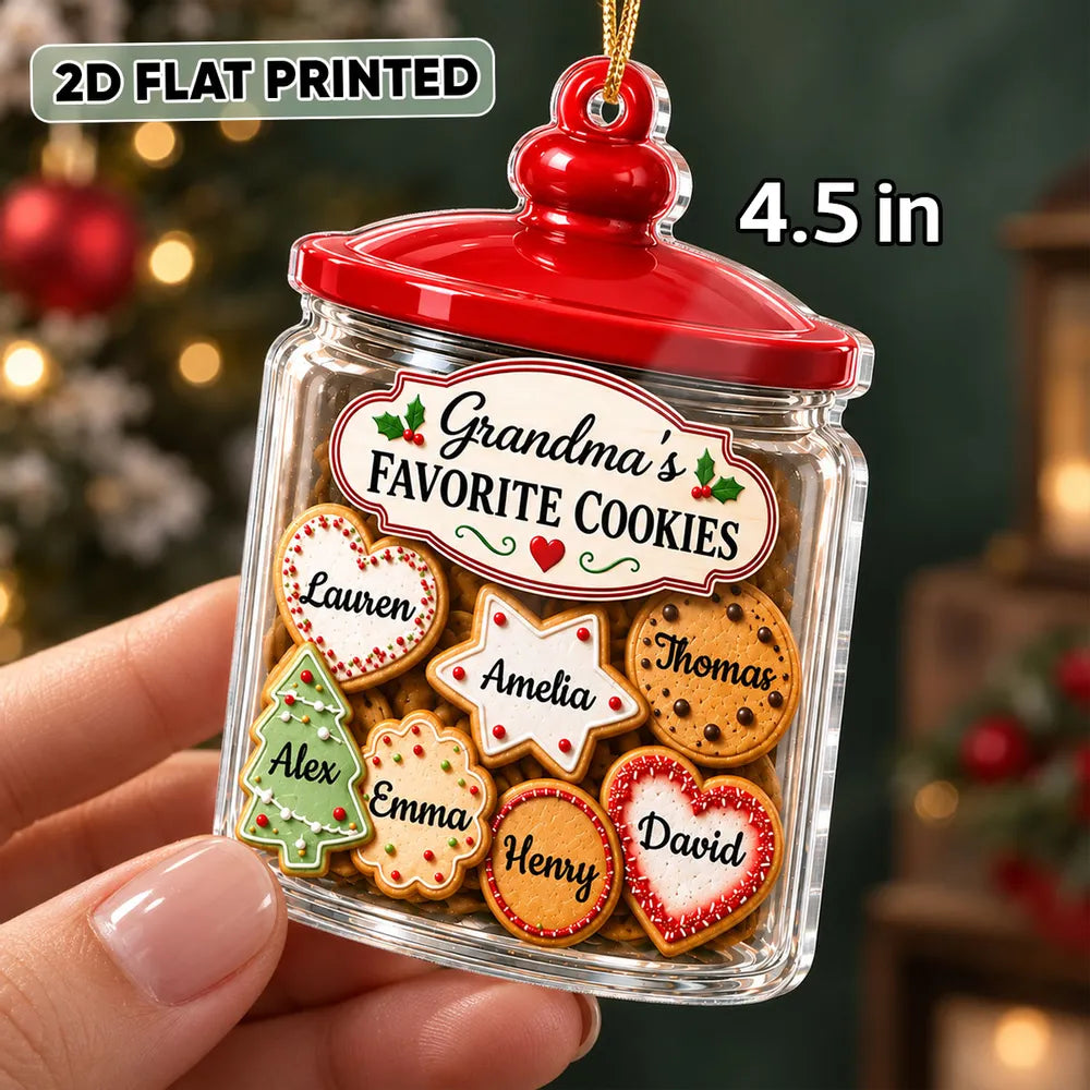 Personalized Acrylic Christmas Ornament for Grandma Gift