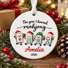 Load image into Gallery viewer, Personalized Mahjong Ornament Custom Name Gift for Players
