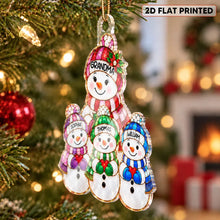 Load image into Gallery viewer, Personalized Acrylic Snowman Ornament Custom Gift for Grandma
